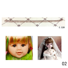 Load image into Gallery viewer, 0.5/0.8/1.0cm  Width Eyelashes For Doll Baby Dolls Accessories Doll Eyelashes